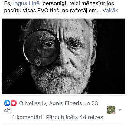 Andis rekomendē www.olivellas.lv eļļas arī citiem