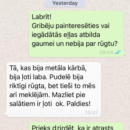 Jānis atzīst, ka Coupage eļļa tieši laikā, savukārt "1/10" lietojama ar mēru, dēļ rūgtuma