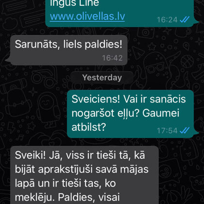 Monika raksta, ka eļļa ir tieši tāda, kā bija aprakstīta. Garšojot visai ģimenei.