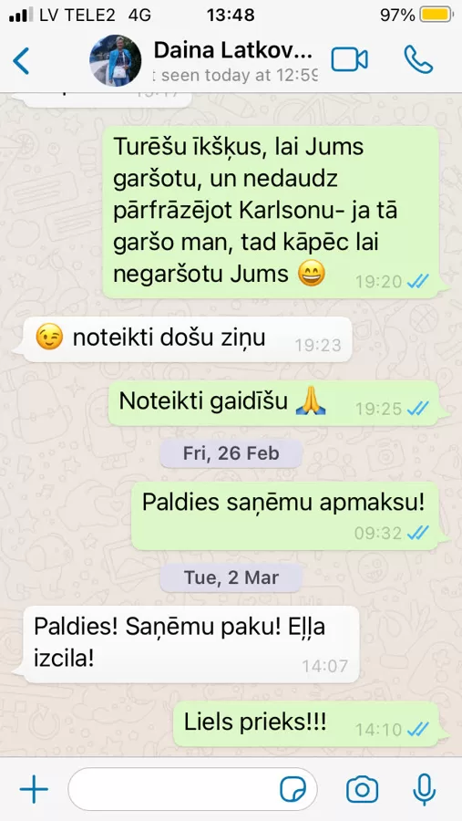 Daina atzīst, ka iegādātā Royal eļļa ir izcila!