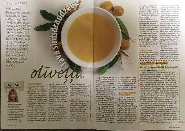 Publikācija žurnālā "Ievas veselība"