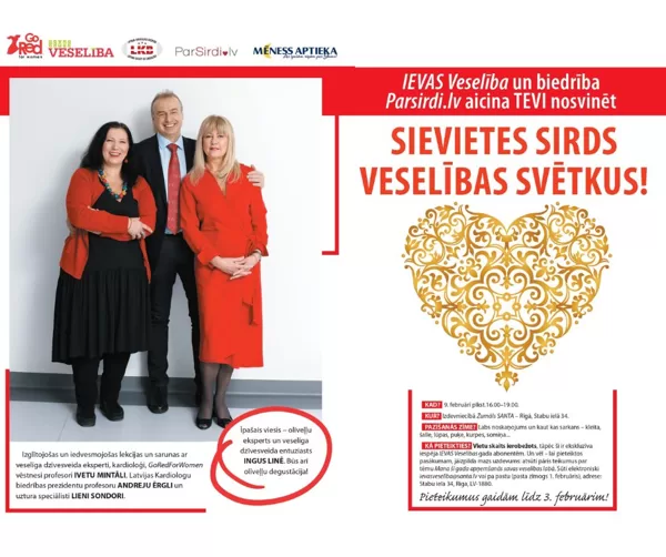 Gods sadarboties ar žurnālu "Ievas veselība".