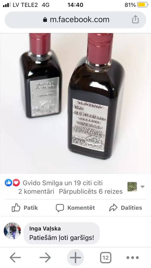 Inga piekrīt, ka Oro del Desierto ražotais Bio sarkanvīna balzametiķis ir gards.