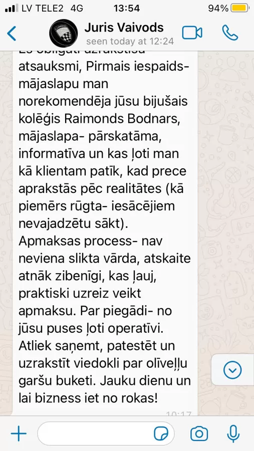Juris dalās pirmajos iespaidos par mājaslapu.